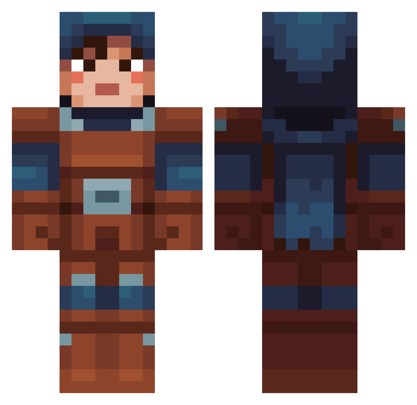 egemonti10 Minecraft skin, front and back view