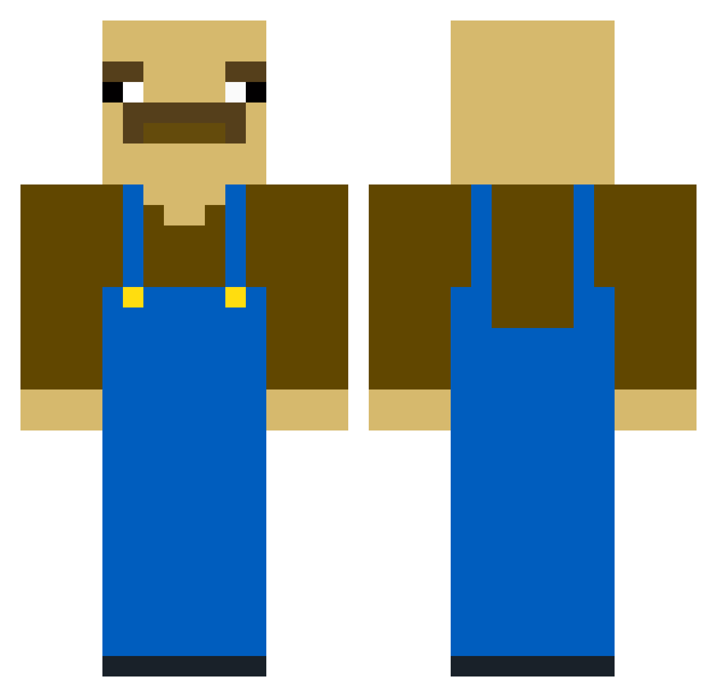 DuRpp_Oniline Minecraft skin, front and back view