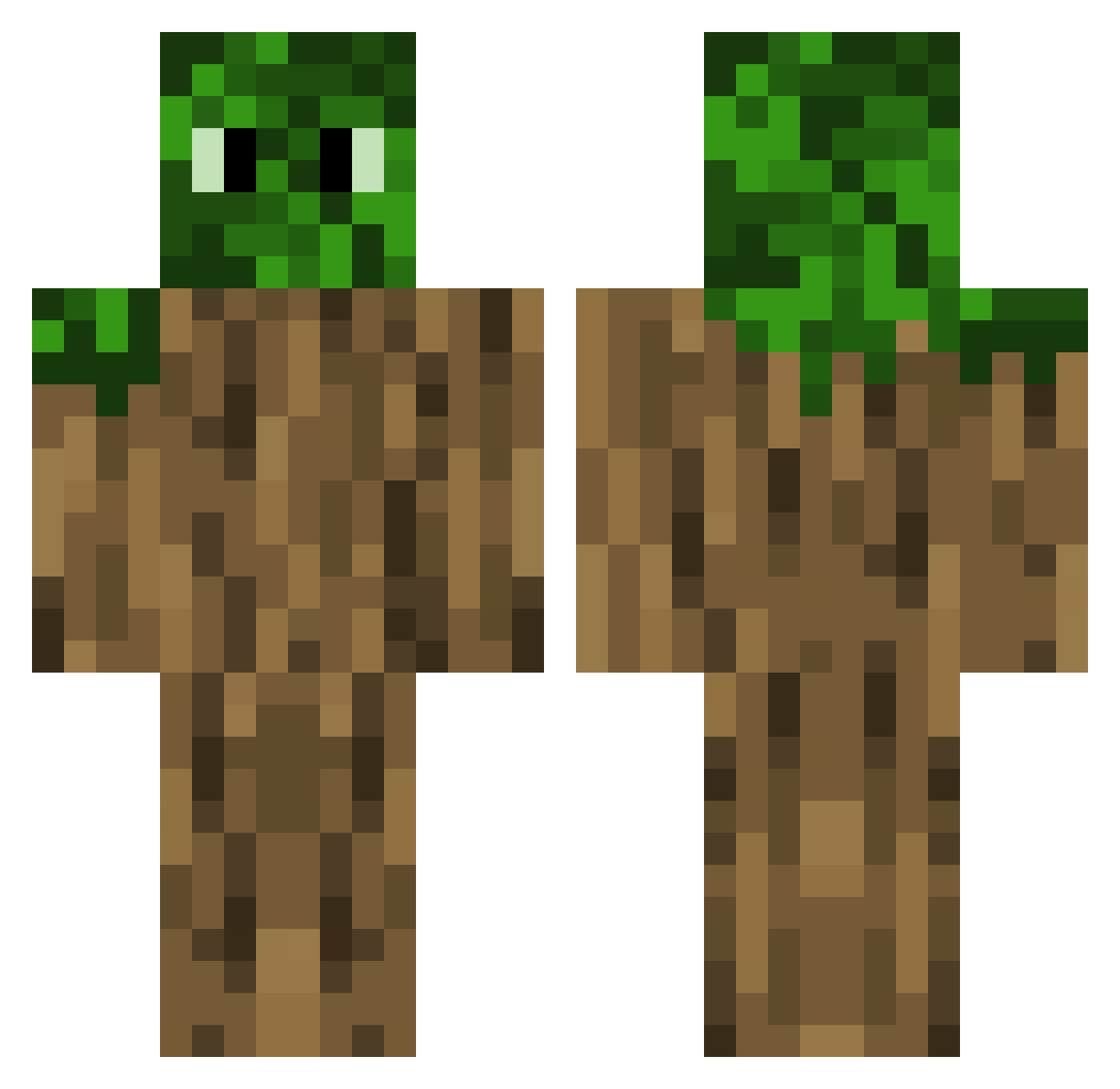 Ghostpixel765 Minecraft skin, front and back view