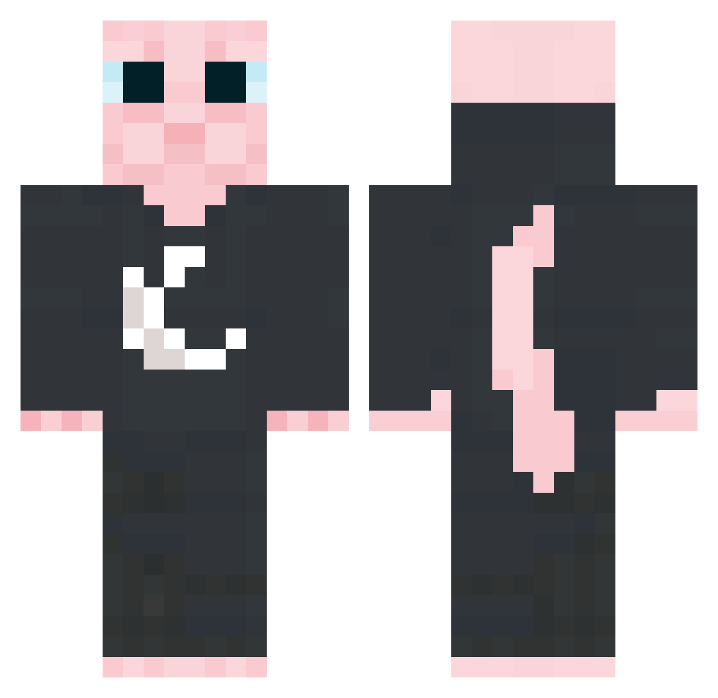 nightyyy_ Minecraft skin, front and back view