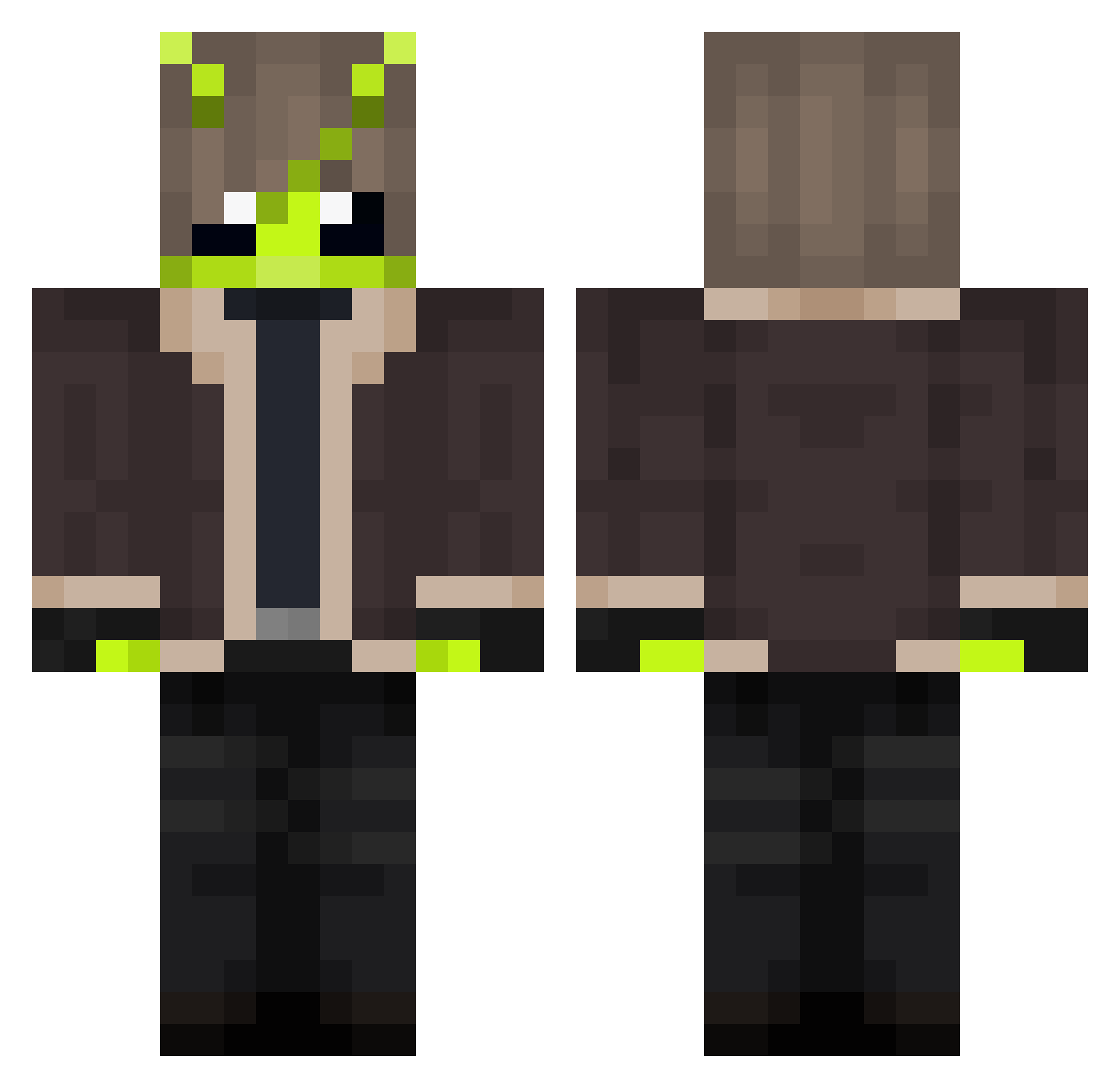 Star_Lord01 Minecraft skin, front and back view