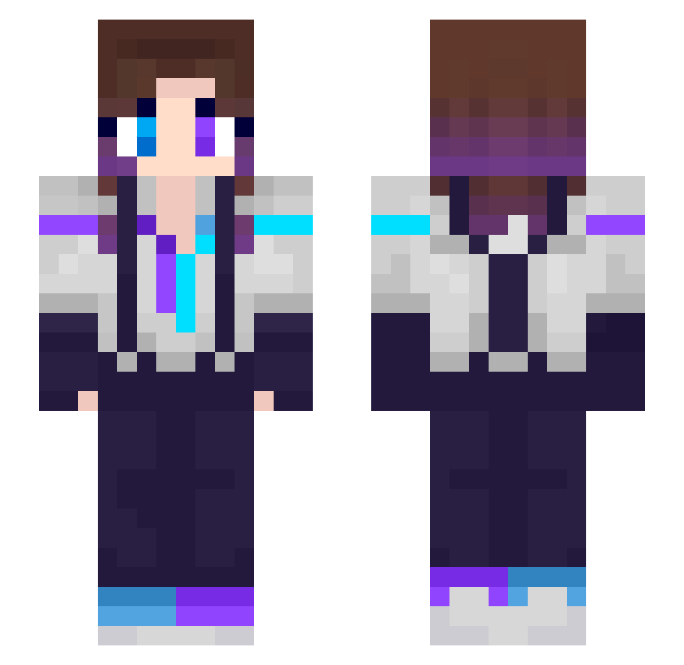_WillowsMoons_ Minecraft skin, front and back view