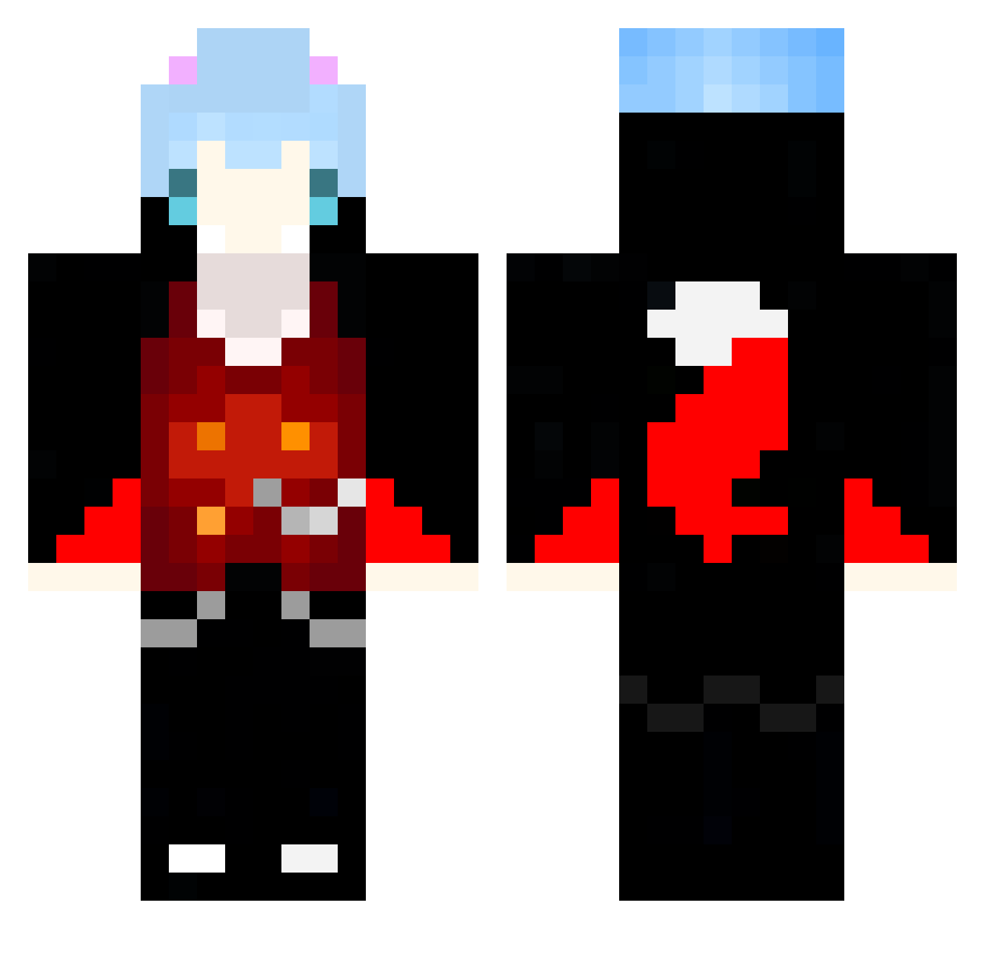 flame_bros_ouo Minecraft skin, front and back view