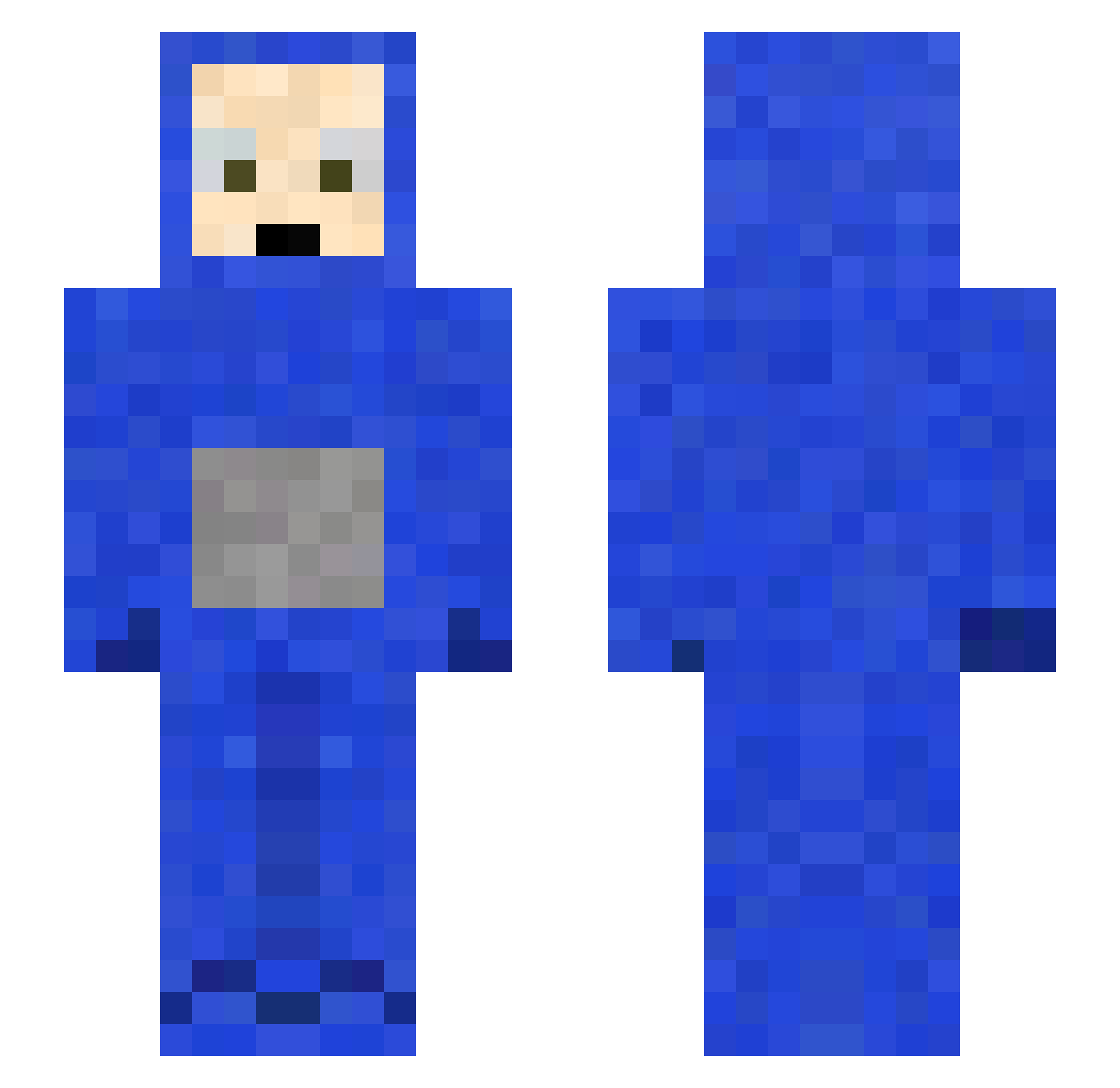 ShowViper_ Minecraft skin, front and back view