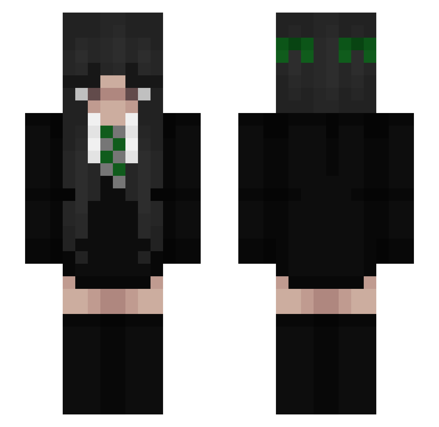 miniverse1 Minecraft skin, front and back view