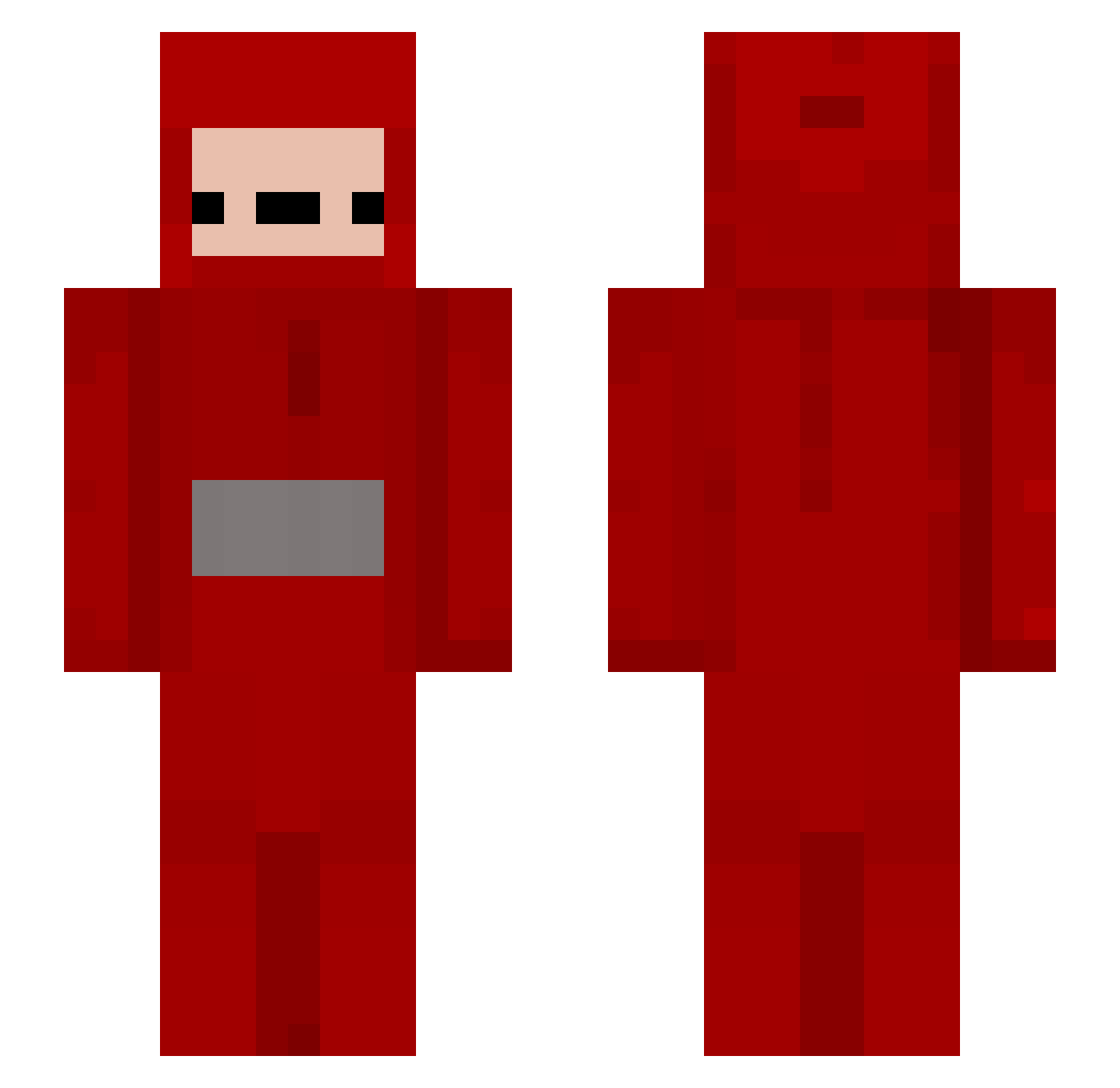 Lexier23 Minecraft skin, front and back view