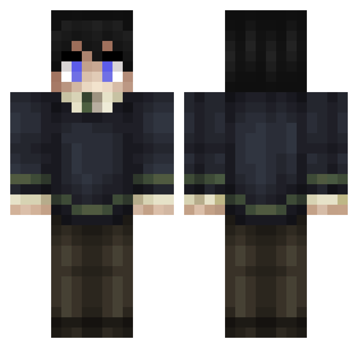 ogvvk2 Minecraft skin, front and back view
