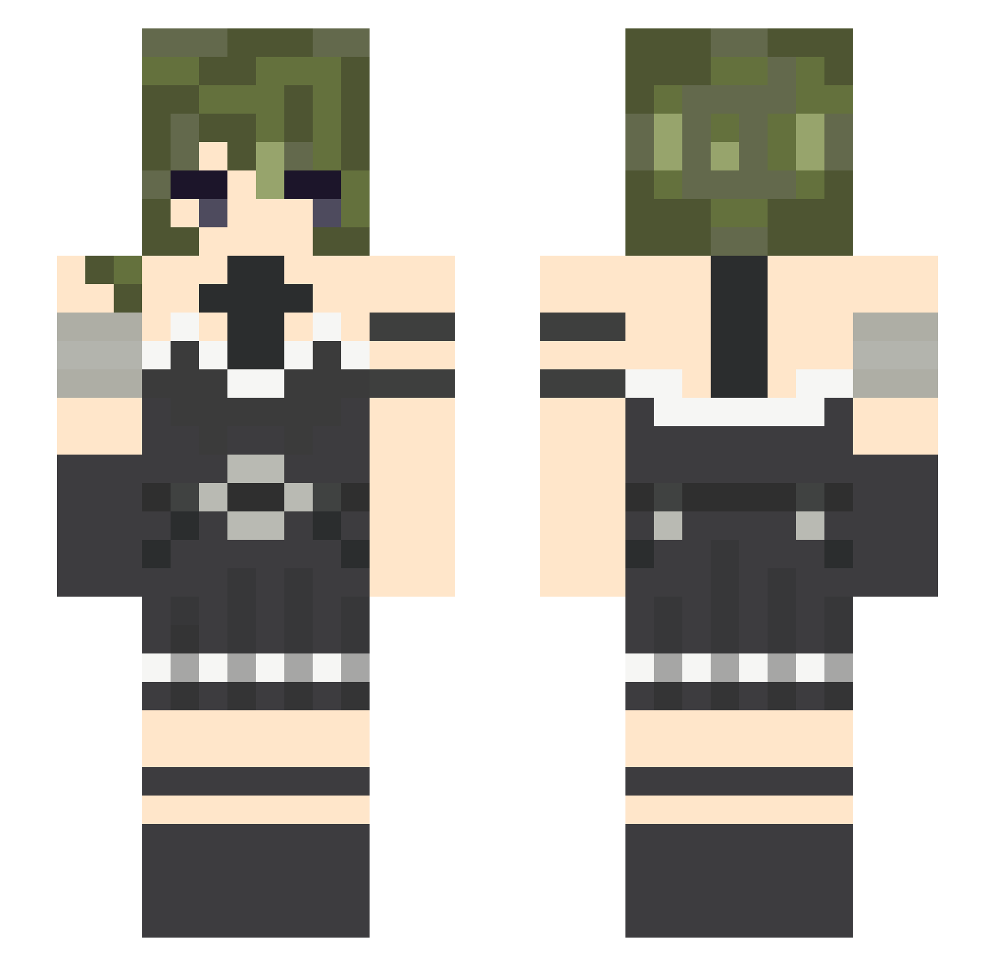 ysumi Minecraft skin, front and back view