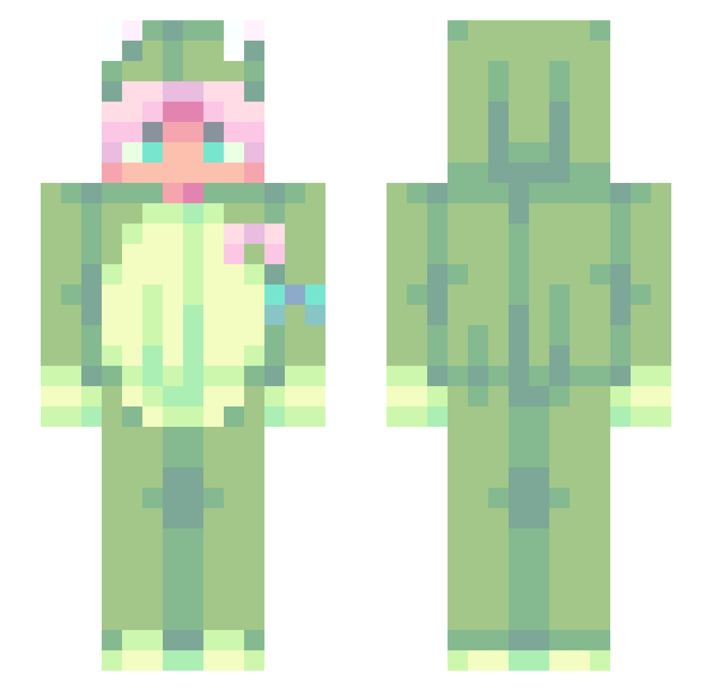 The_Retro_System Minecraft skin, front and back view