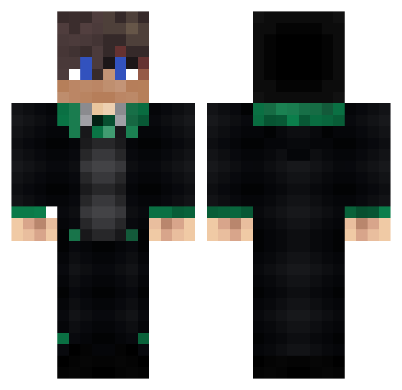 ByAxelYt123 Minecraft skin, front and back view