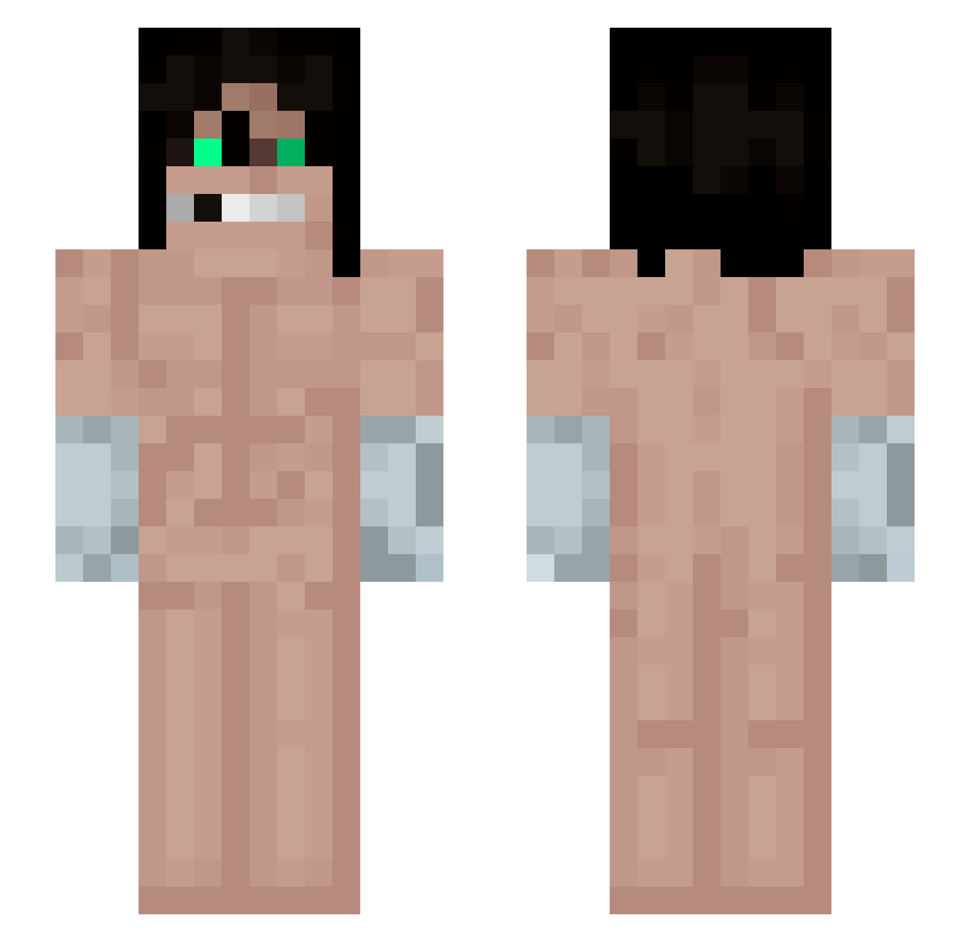 lblys Minecraft skin, front and back view
