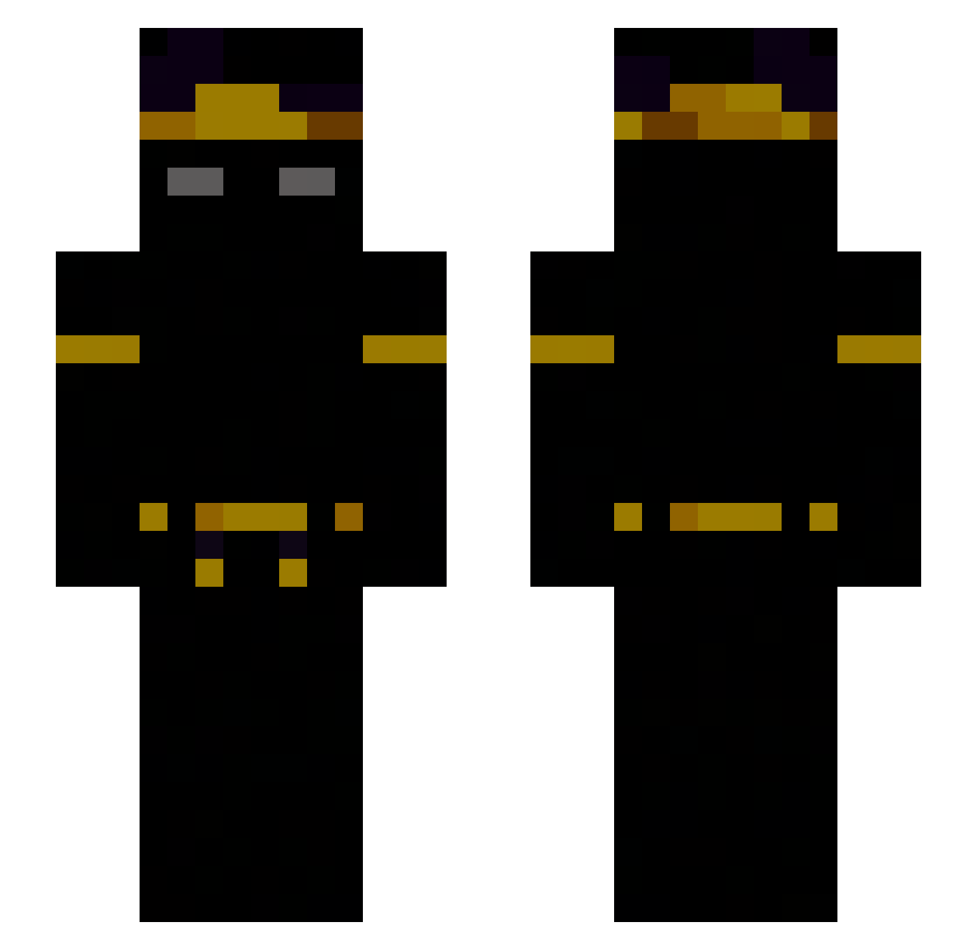 Loway_ Minecraft skin, front and back view