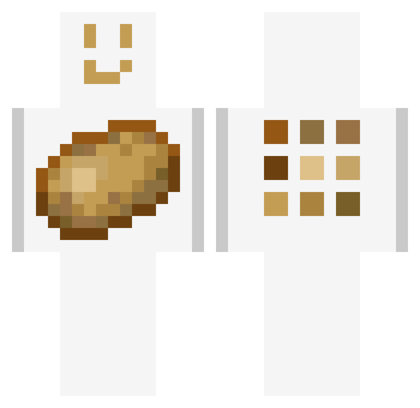 C1wy Minecraft skin, front and back view
