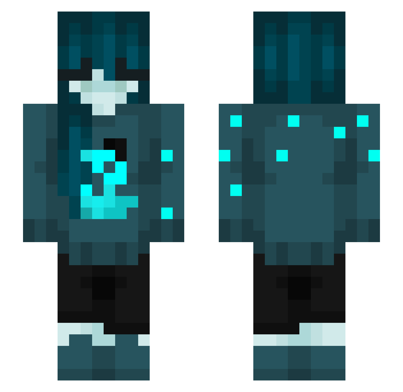 Aitrius194 Minecraft skin, front and back view