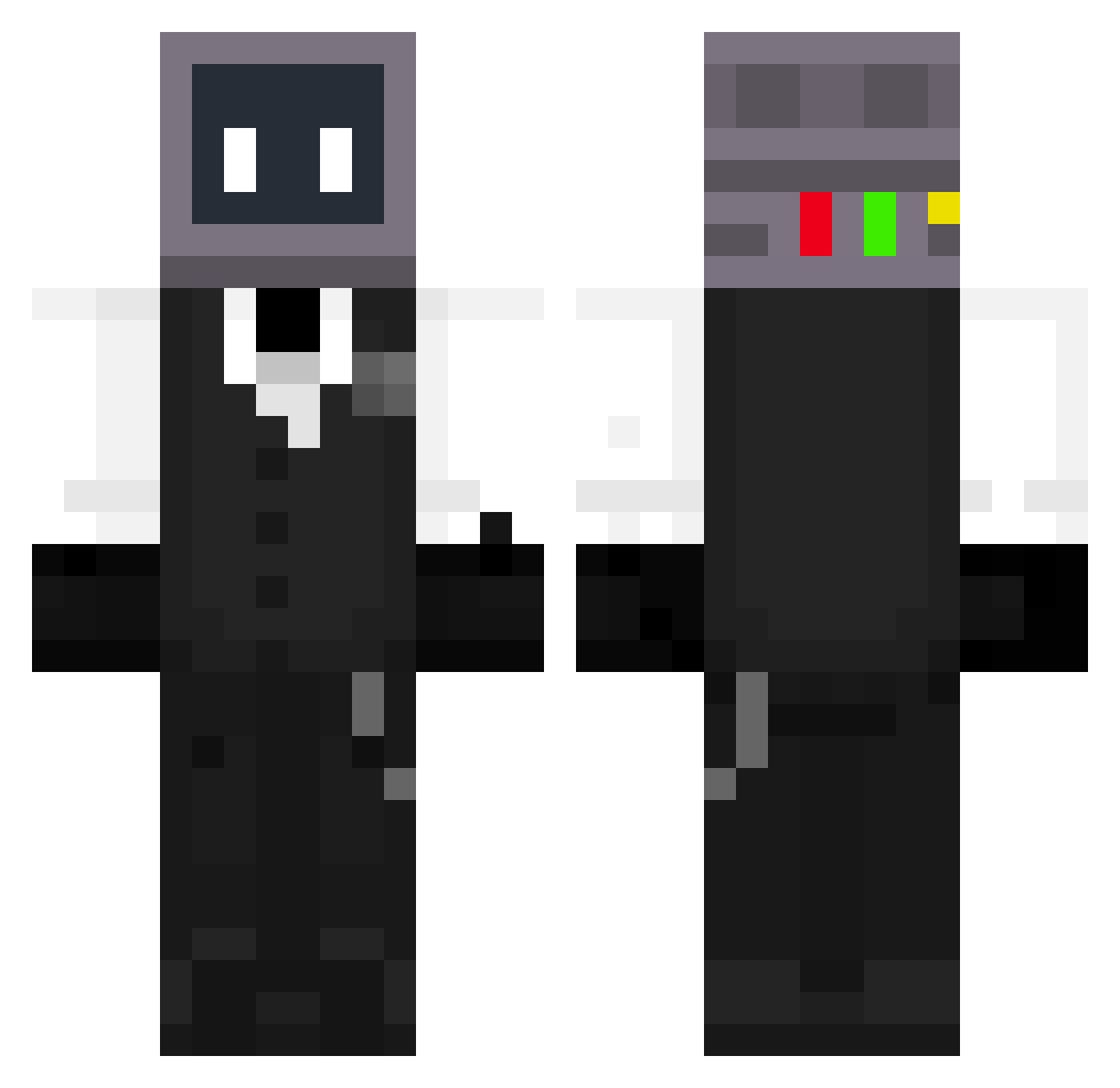 tonyleberger Minecraft skin, front and back view