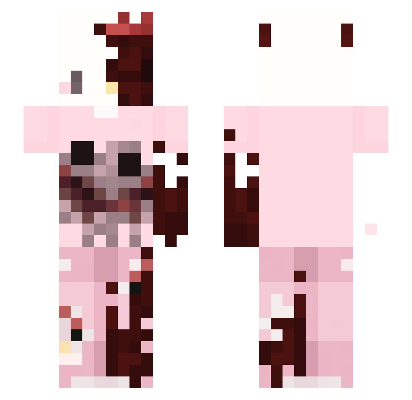 superAgent_Perry Minecraft skin, front and back view