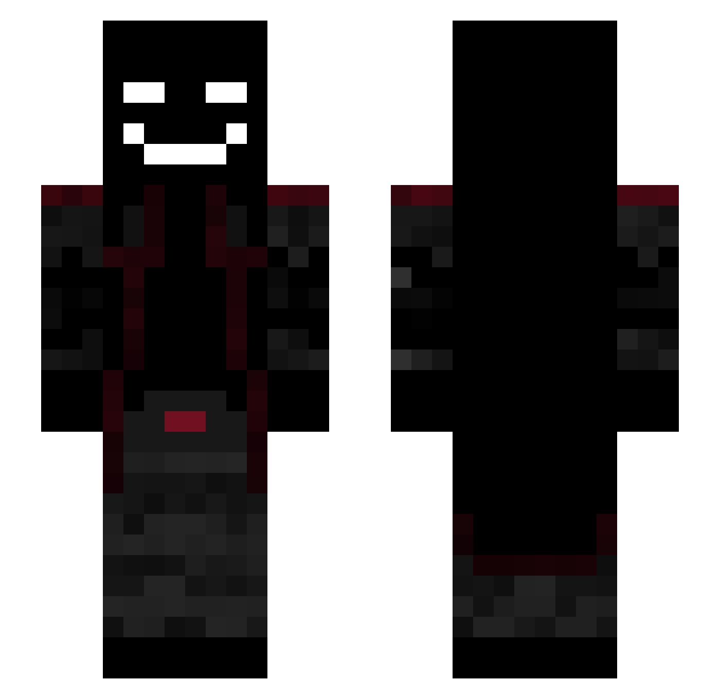 QzJay Minecraft skin, front and back view