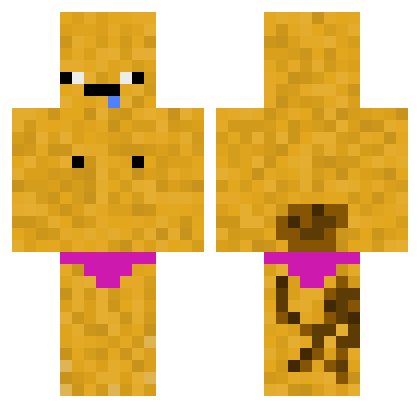 spiderman54862 Minecraft skin, front and back view
