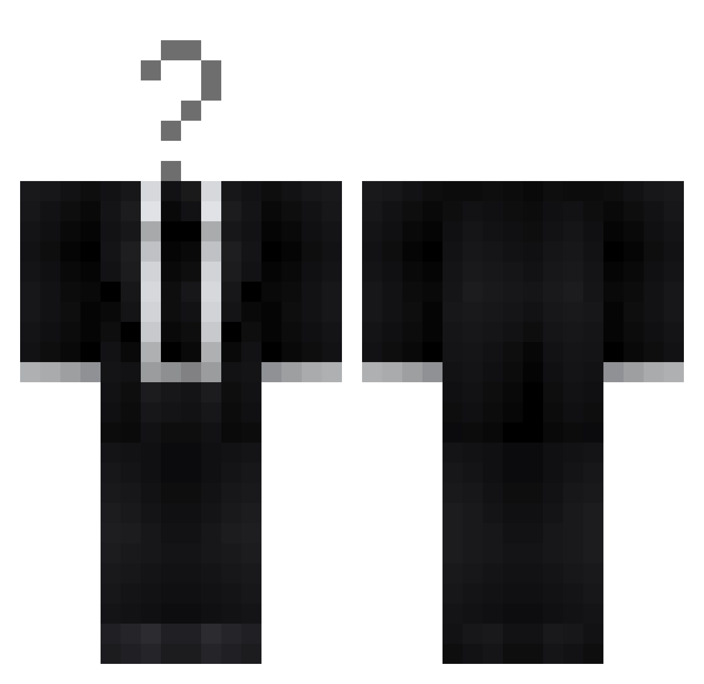 Popokopolkpol Minecraft skin, front and back view