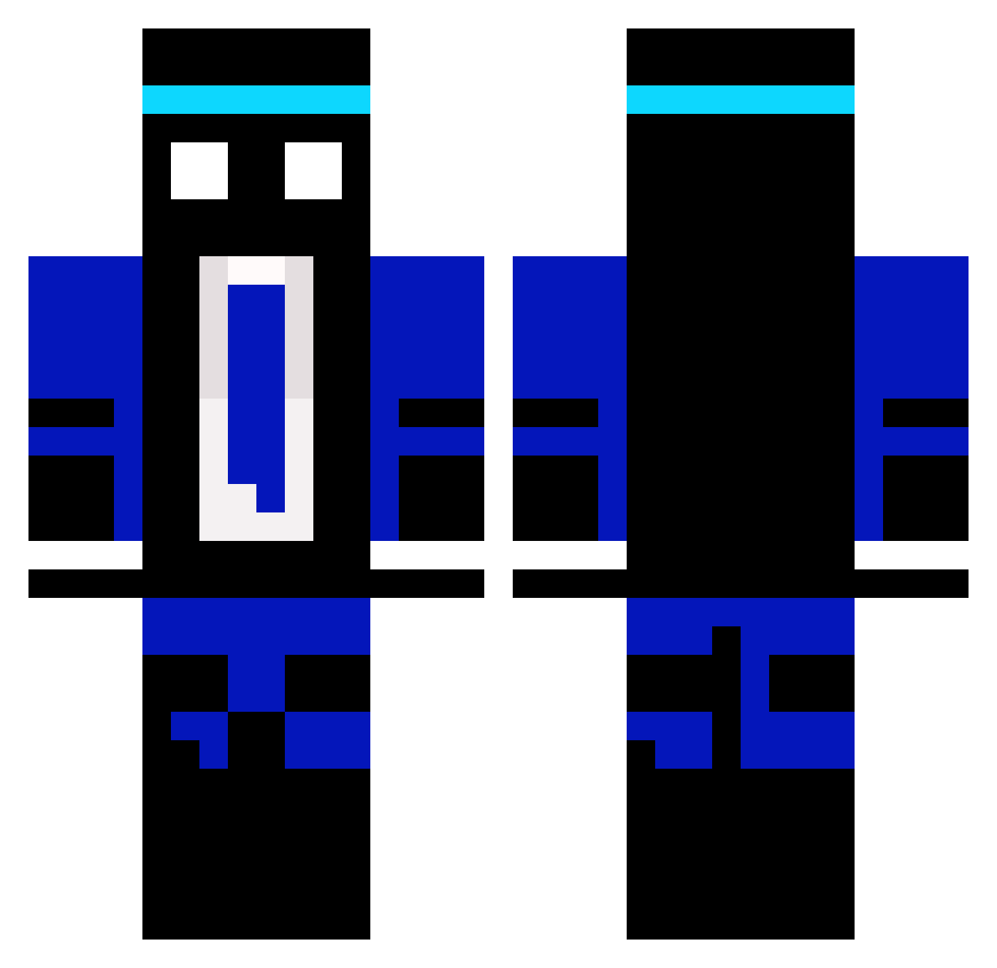 Zeyrox_235 Minecraft skin, front and back view