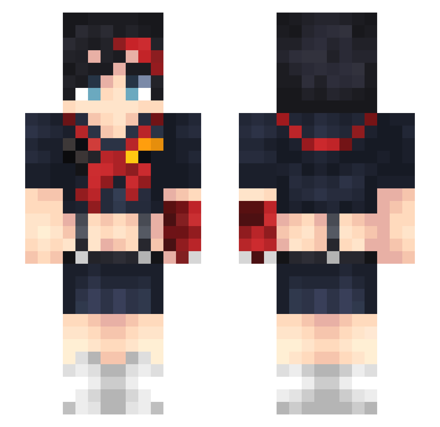 Minecraftbro414 Minecraft skin, front and back view