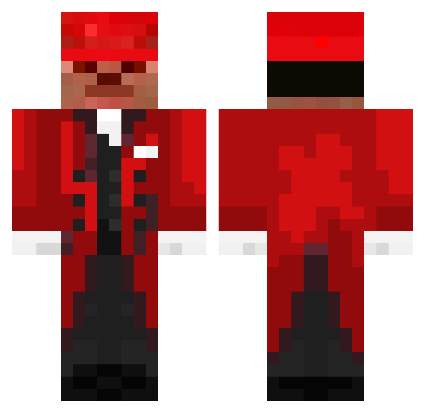 crocks0 Minecraft skin, front and back view
