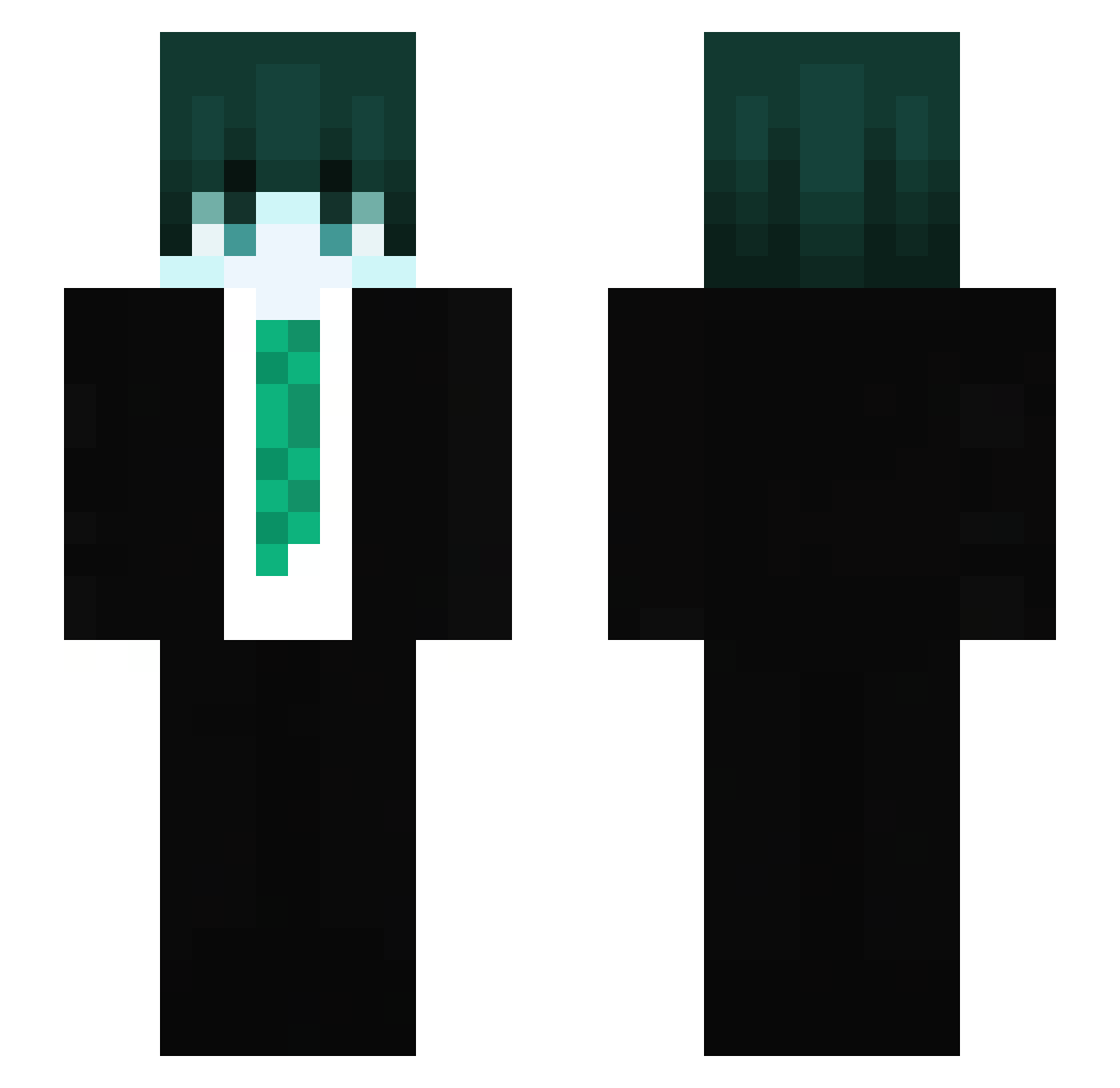 Saludos911 Minecraft skin, front and back view
