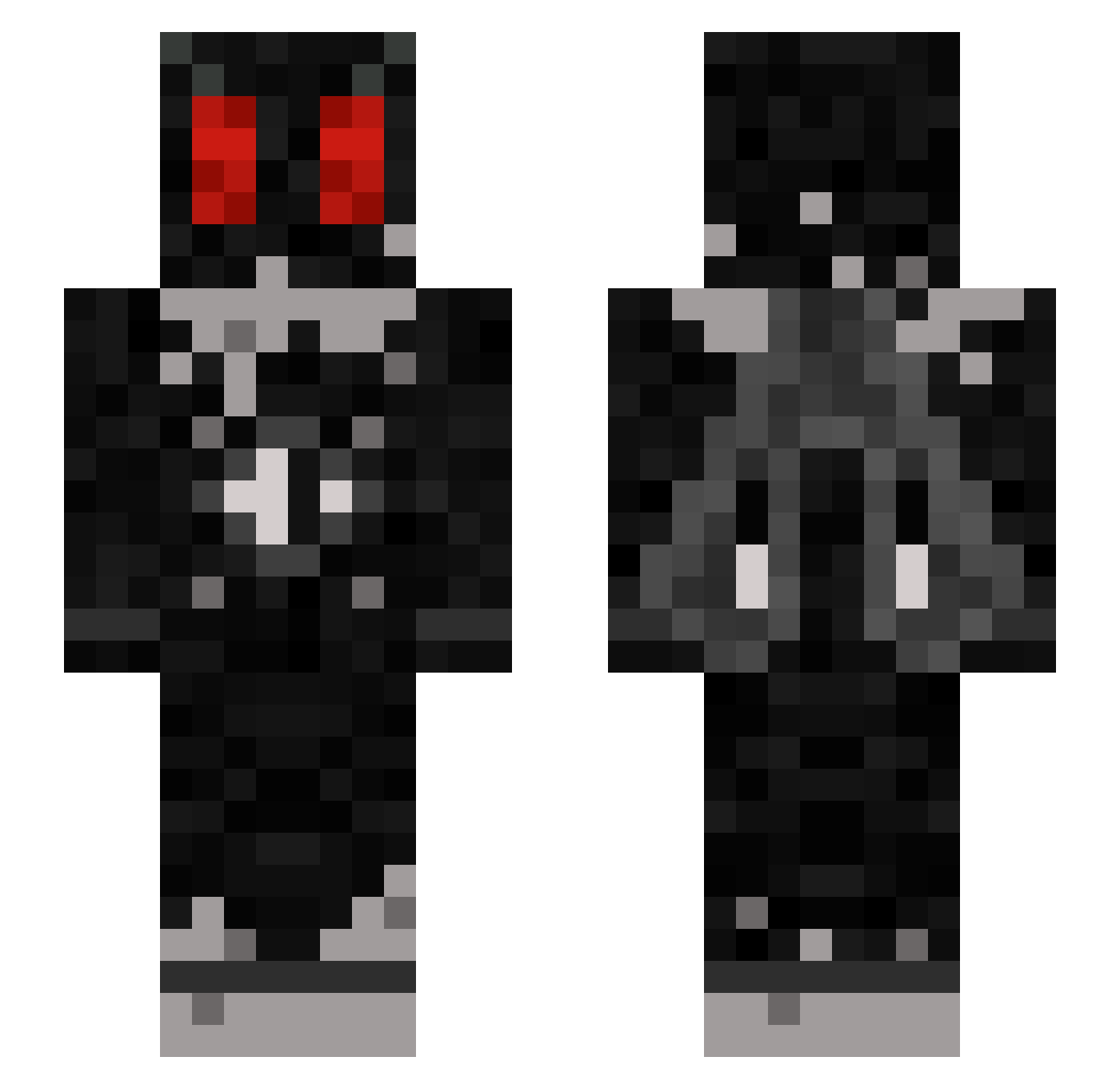 Mothperson07 Minecraft skin, front and back view