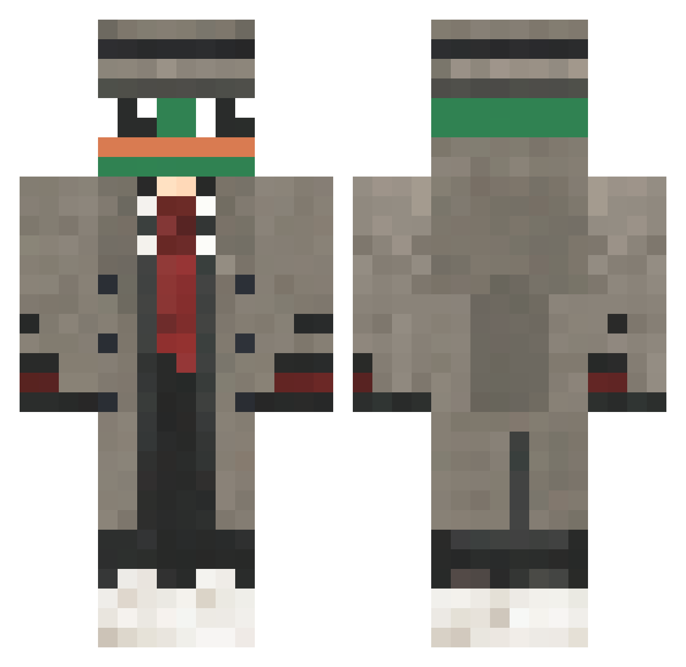 El_Sapito Minecraft skin, front and back view