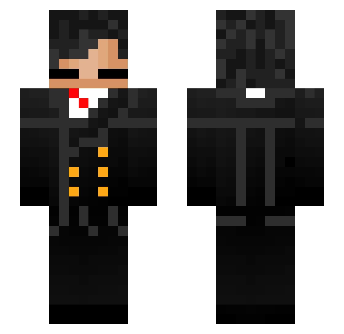 Litchi_0608 Minecraft skin, front and back view
