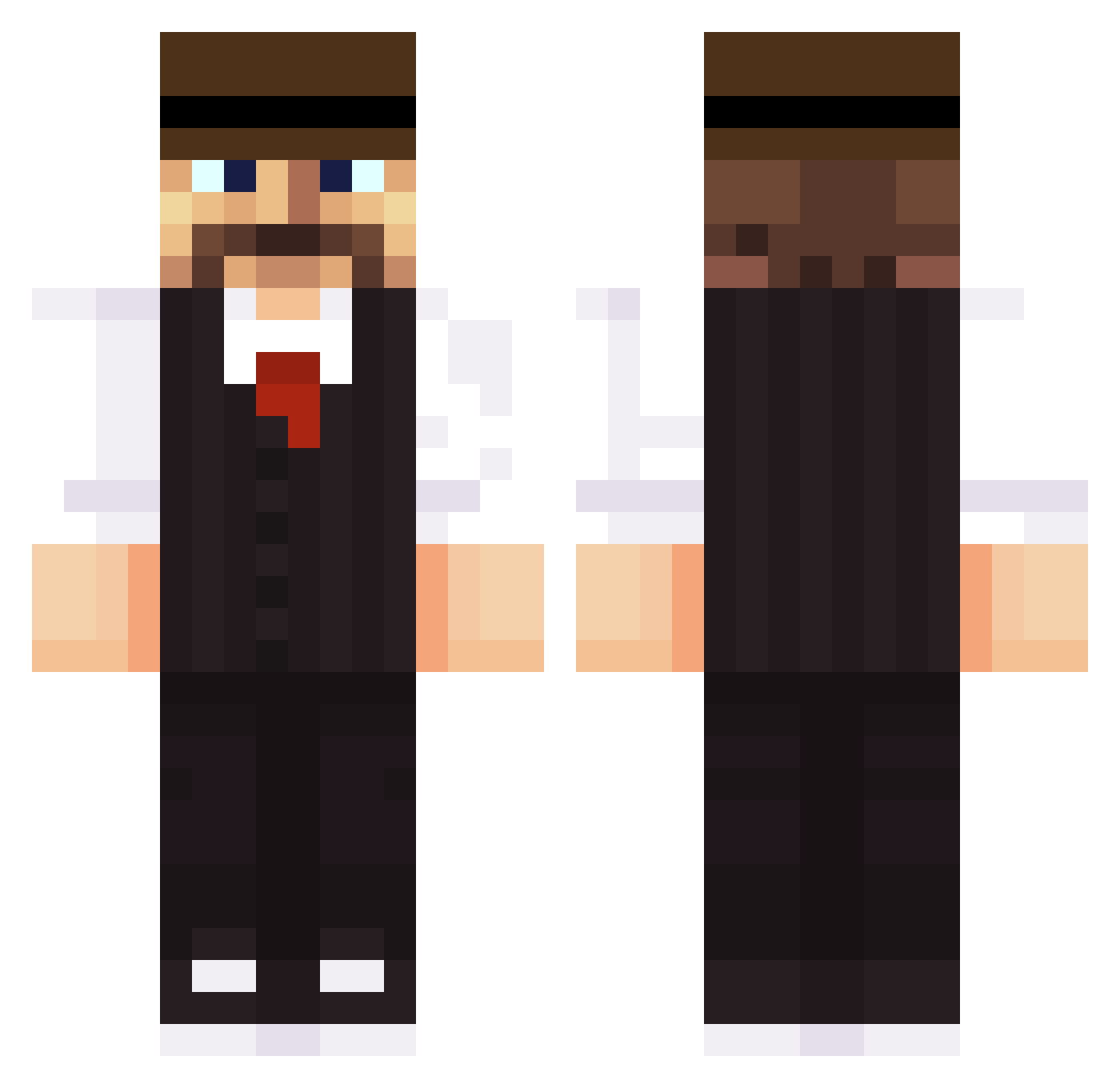 RagNarOFFrendoss Minecraft skin, front and back view
