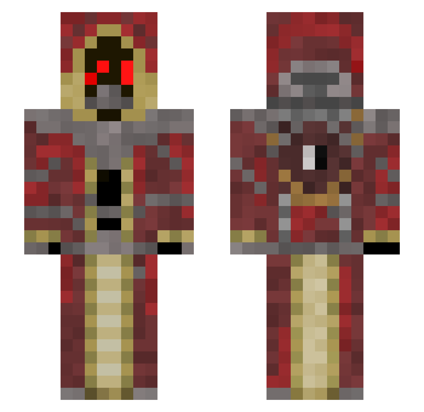 treeturtle38 Minecraft skin, front and back view