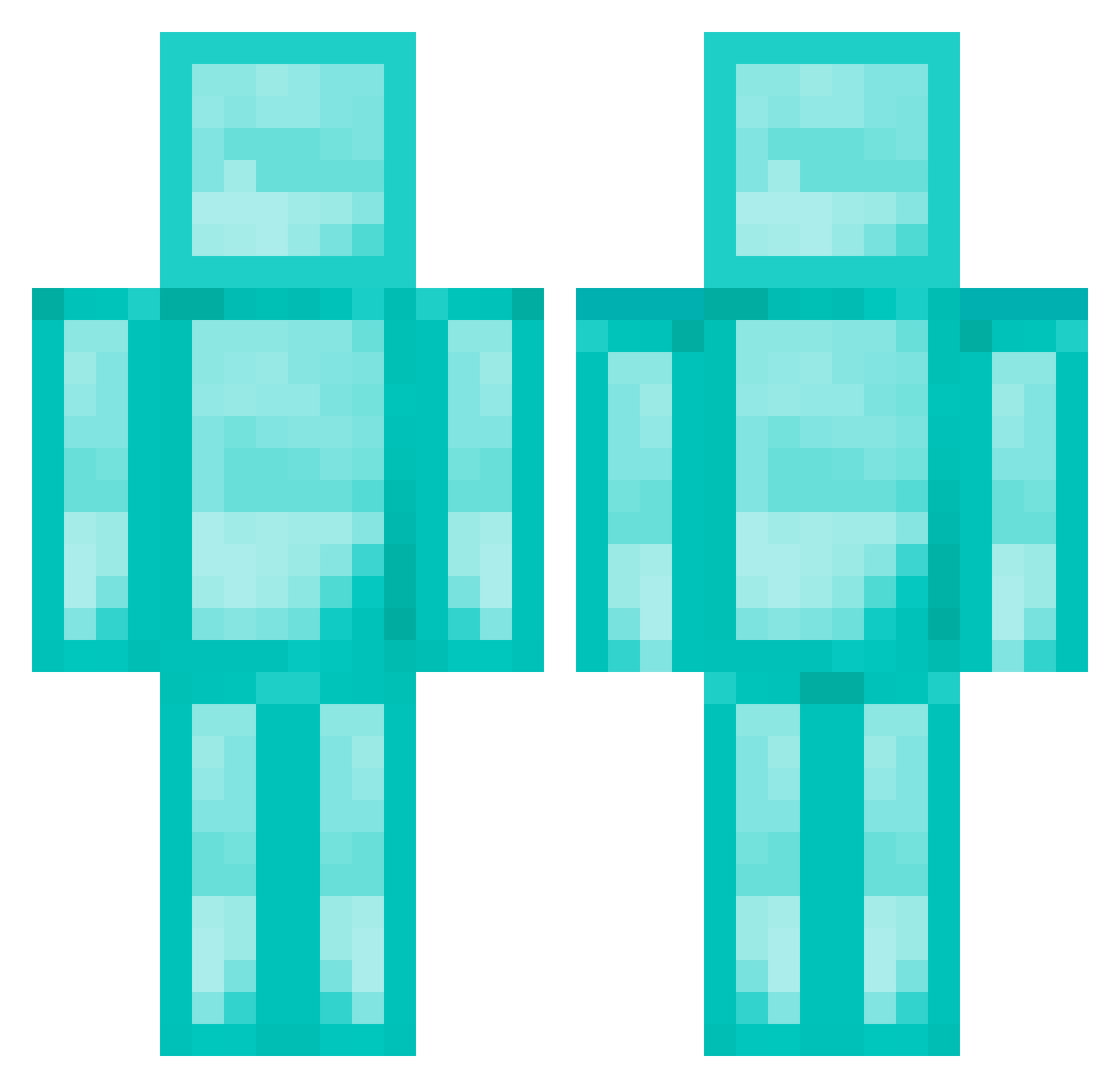 Komq_Ewail Minecraft skin, front and back view