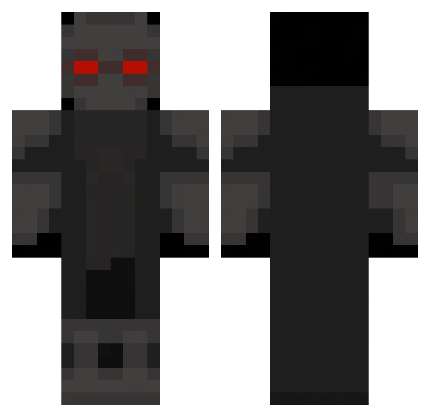 transgamer1 Minecraft skin, front and back view