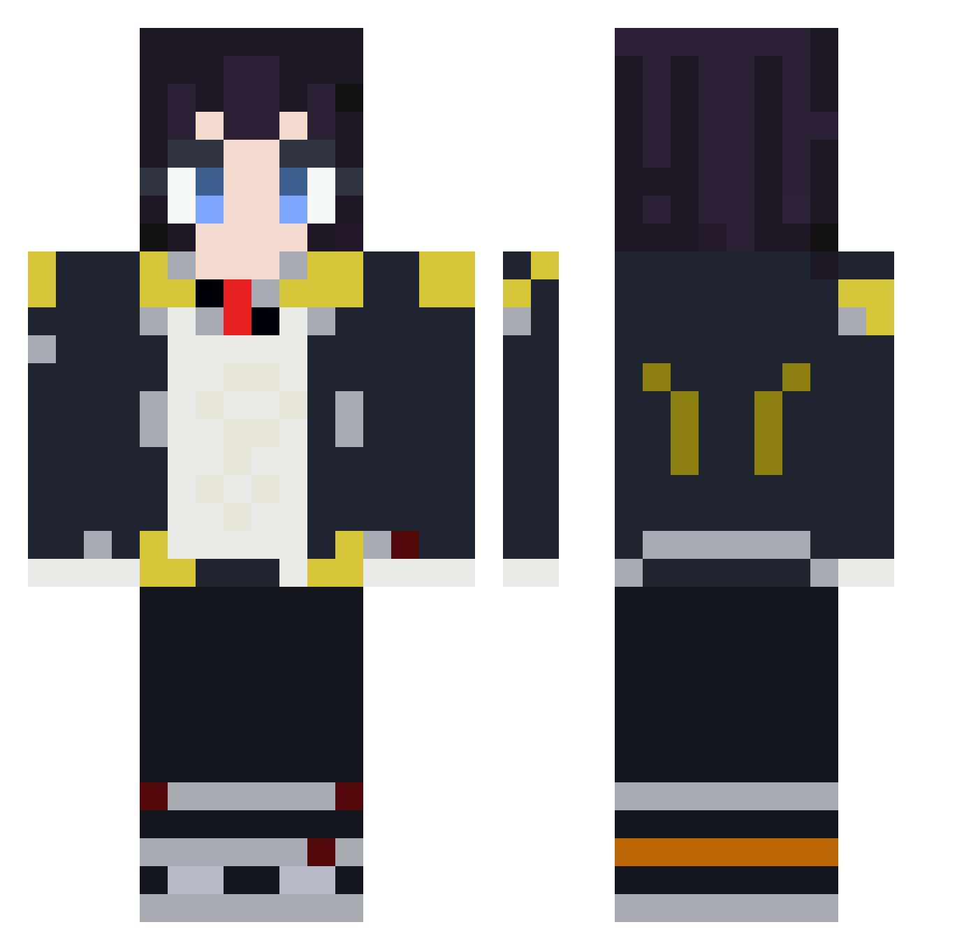 minchotu0124 Minecraft skin, front and back view
