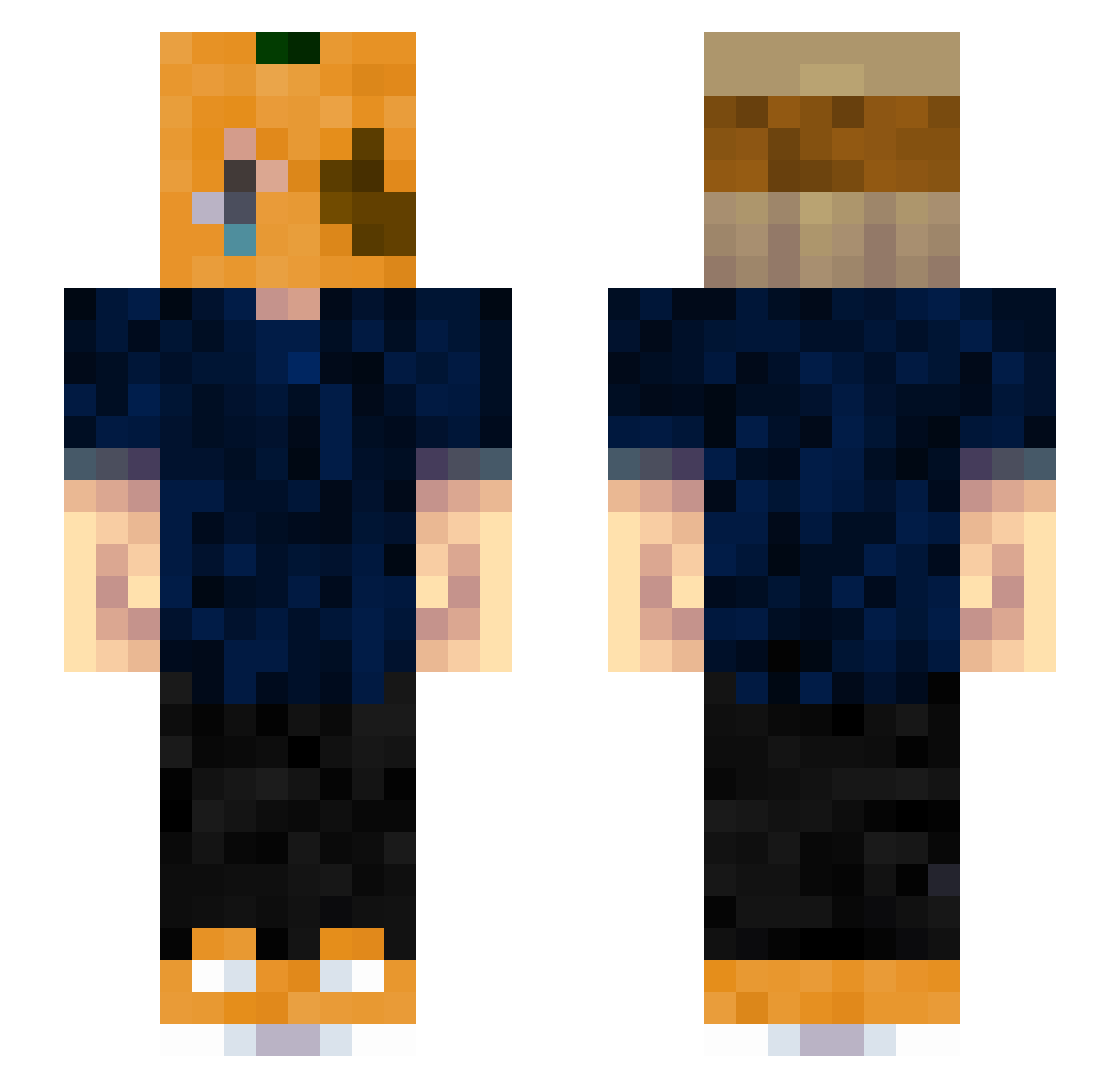 Linsen_Chips Minecraft skin, front and back view