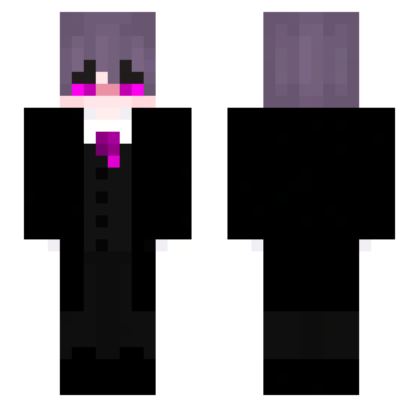 CrazyCraig2 Minecraft skin, front and back view