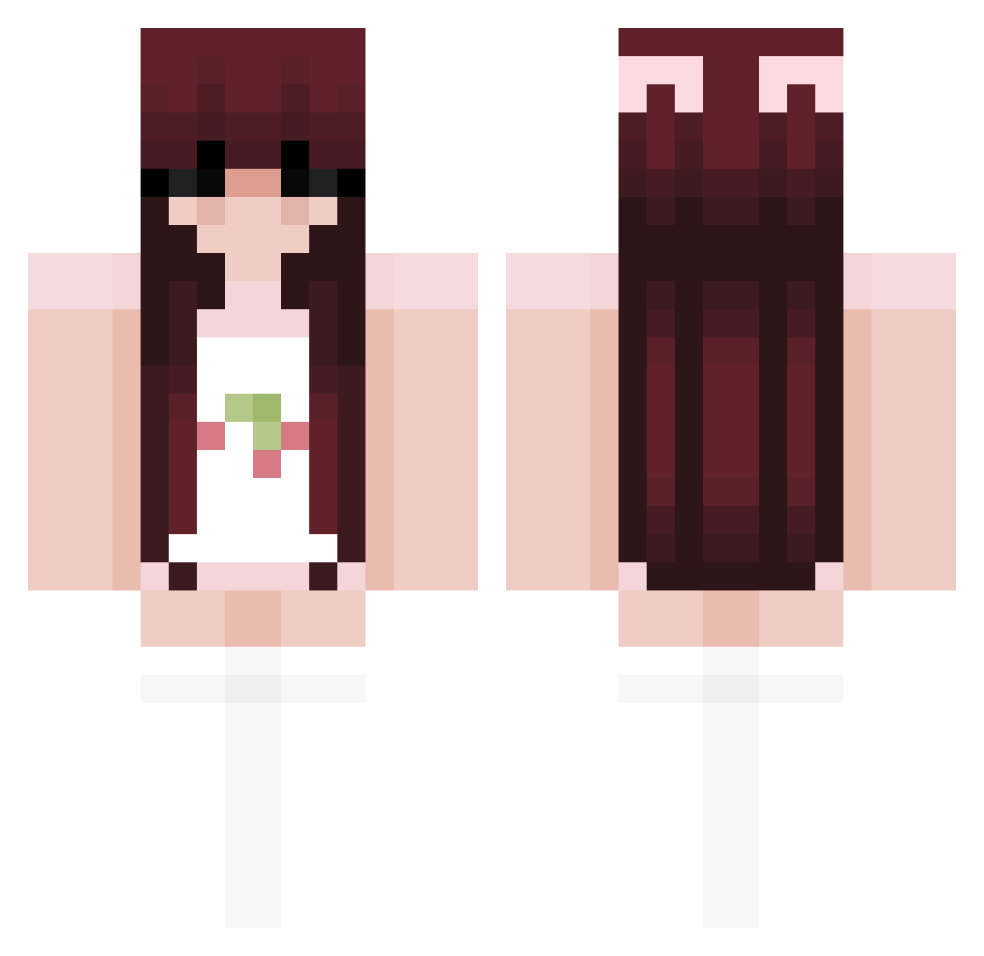 Keuvo2116 Minecraft skin, front and back view