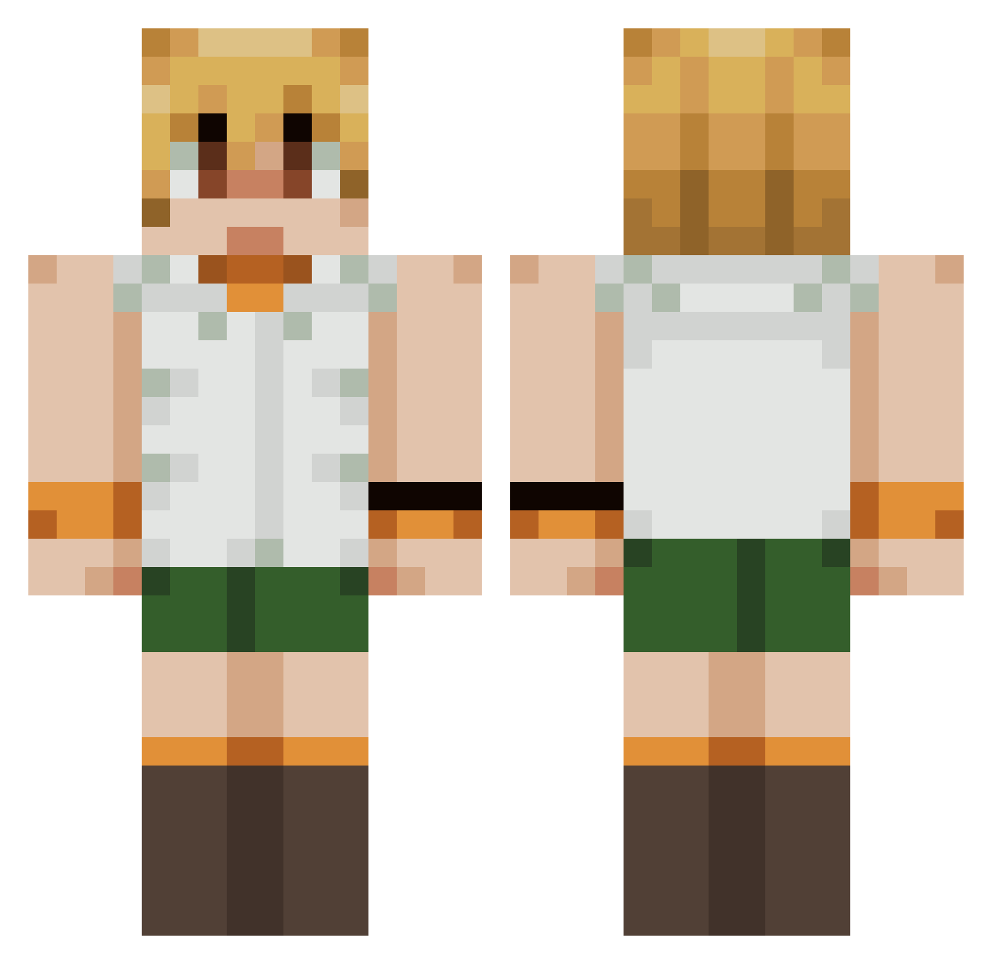 spacerocks_ Minecraft skin, front and back view