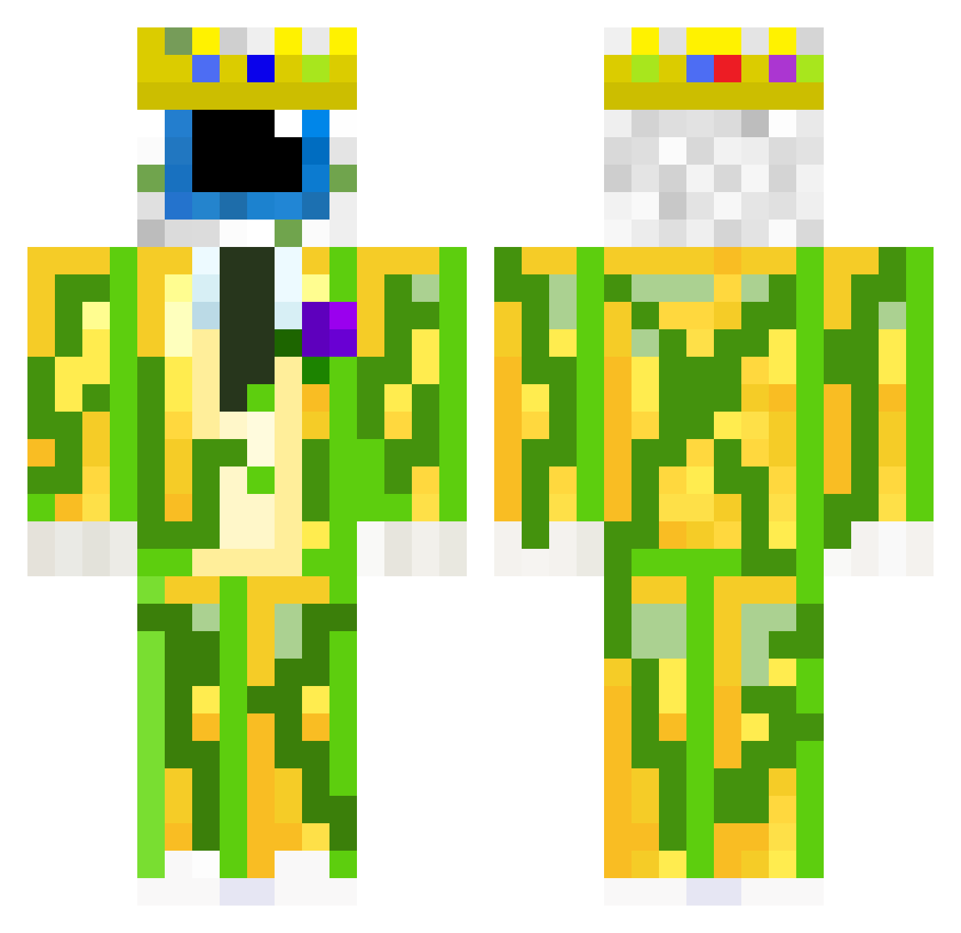 Brianx2011 Minecraft skin, front and back view