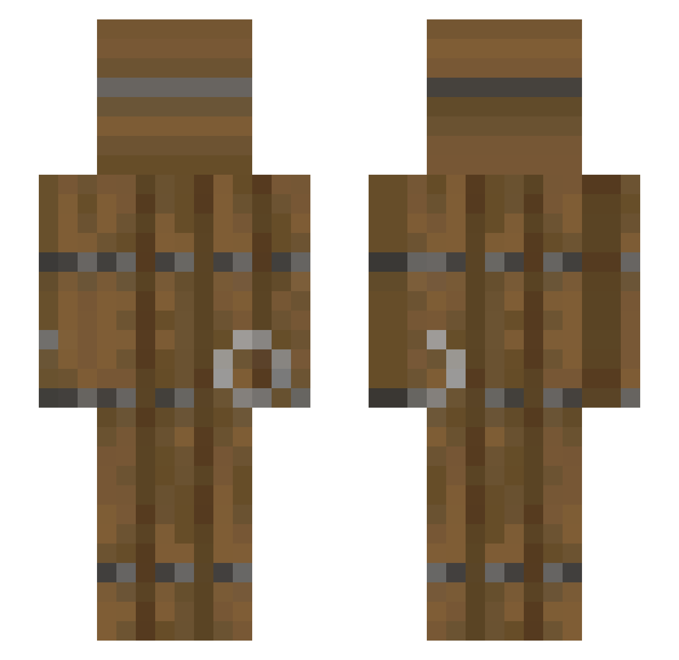 RaytheBreadBoy Minecraft skin, front and back view