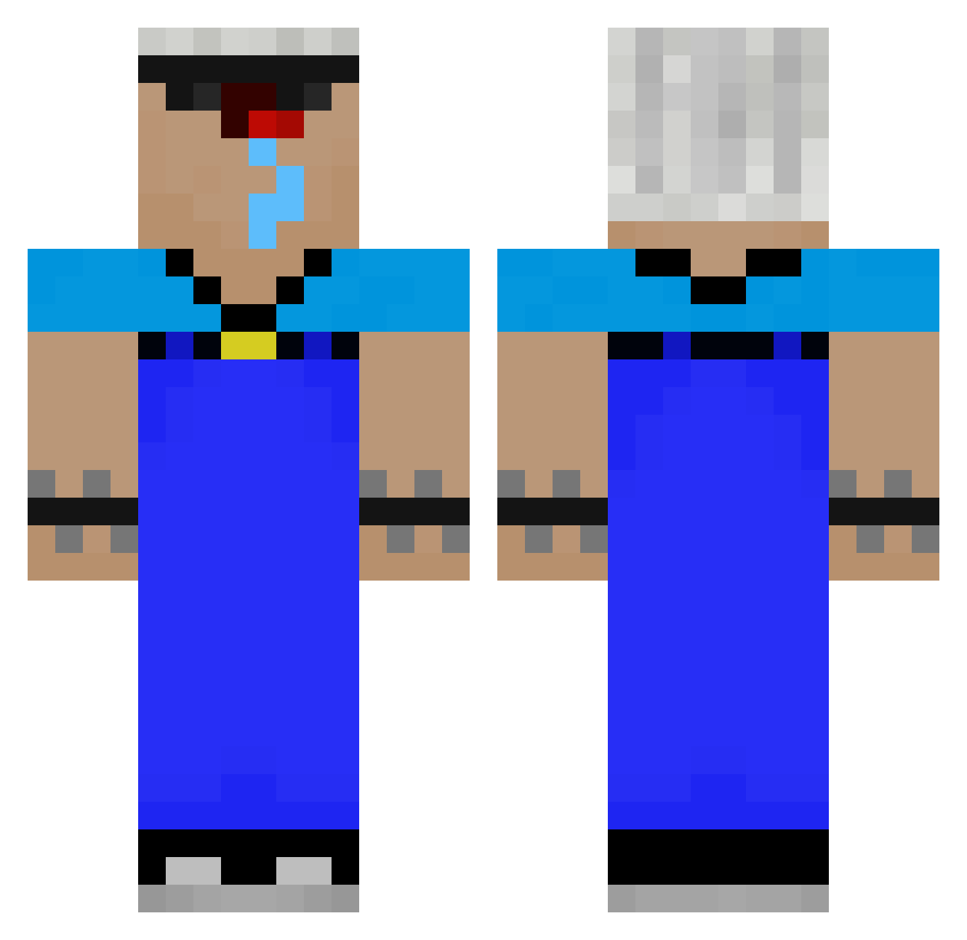 Lenny_Barres Minecraft skin, front and back view