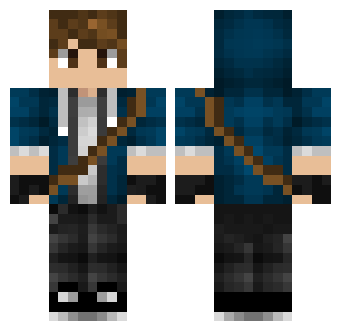 byfatih44 Minecraft skin, front and back view