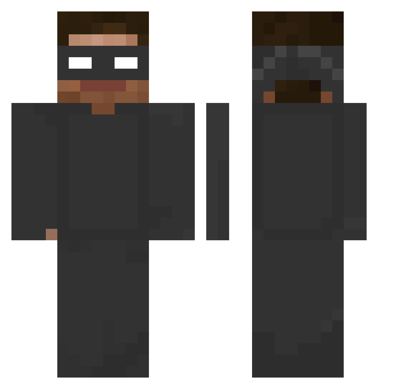 yonatann Minecraft skin, front and back view