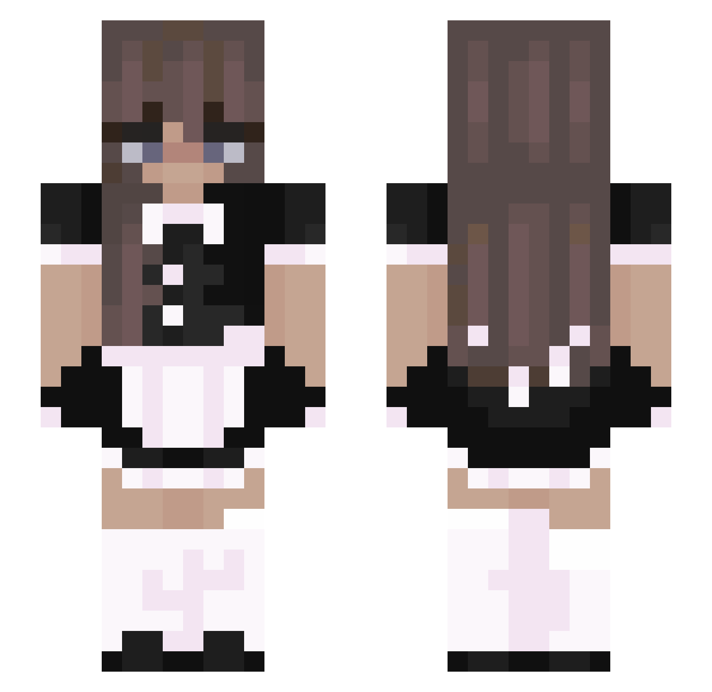 demri__ Minecraft skin, front and back view