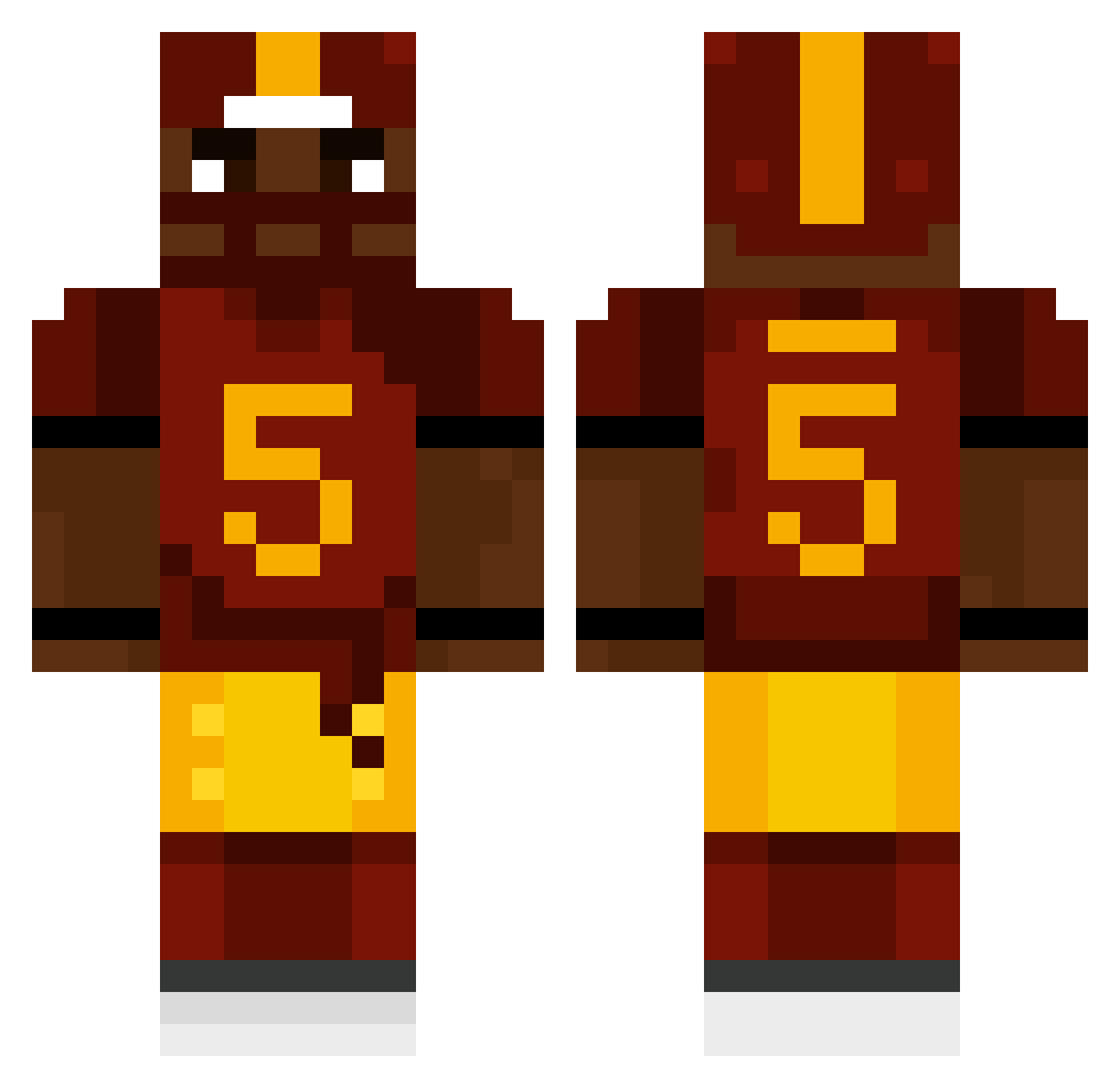 ngu44 Minecraft skin, front and back view
