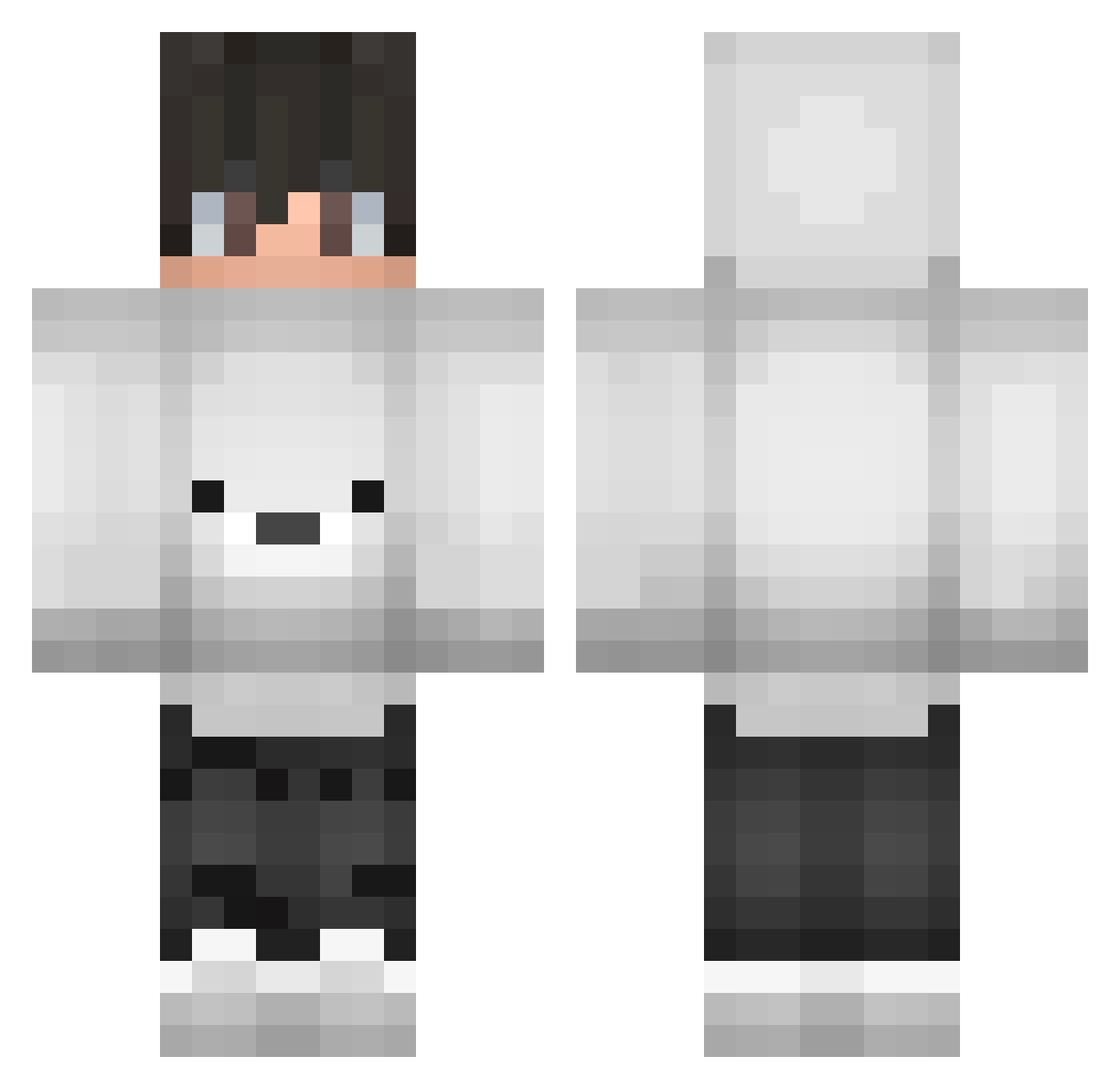 LukinhasRF Minecraft skin, front and back view
