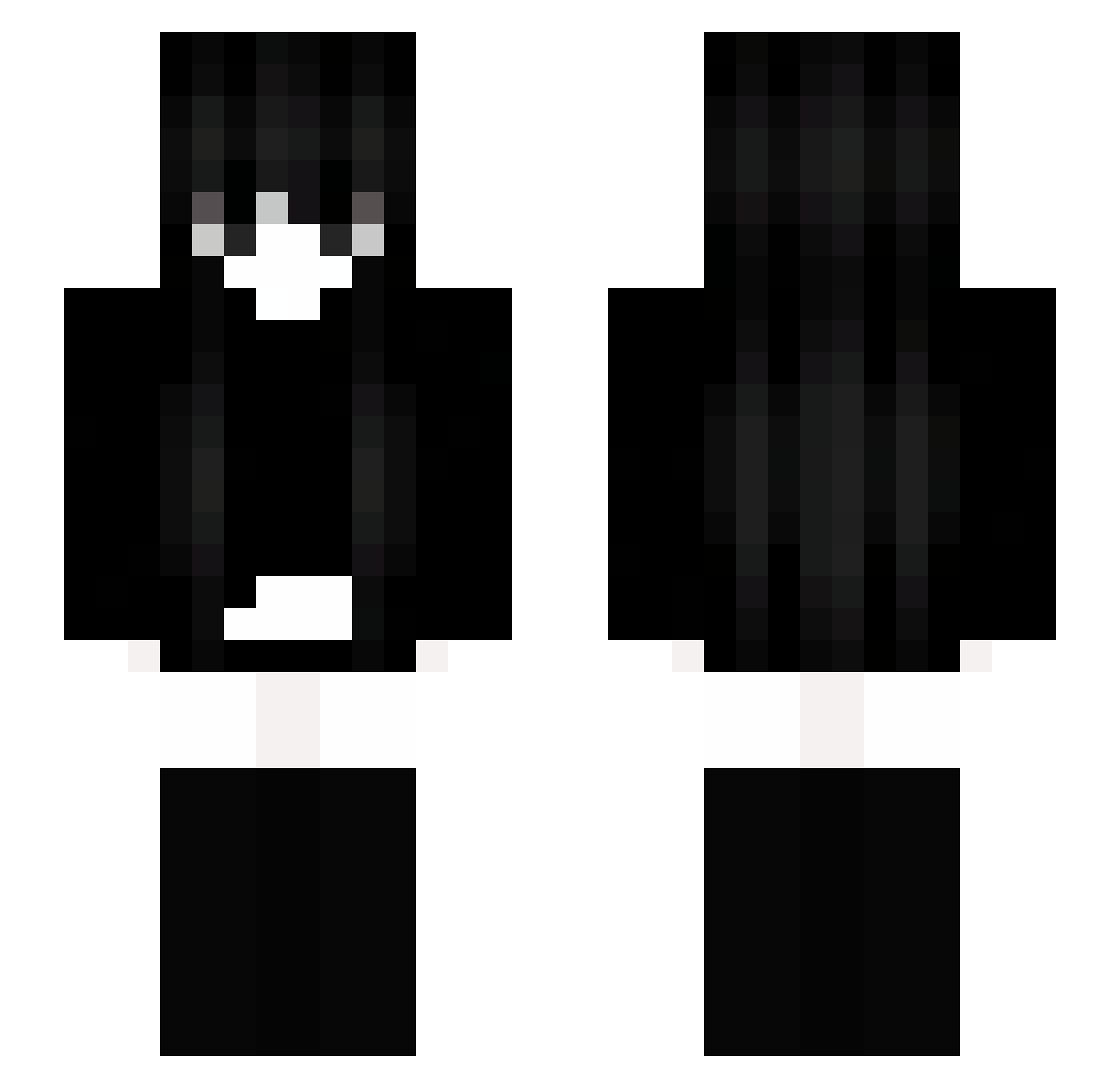 swefyh Minecraft skin, front and back view