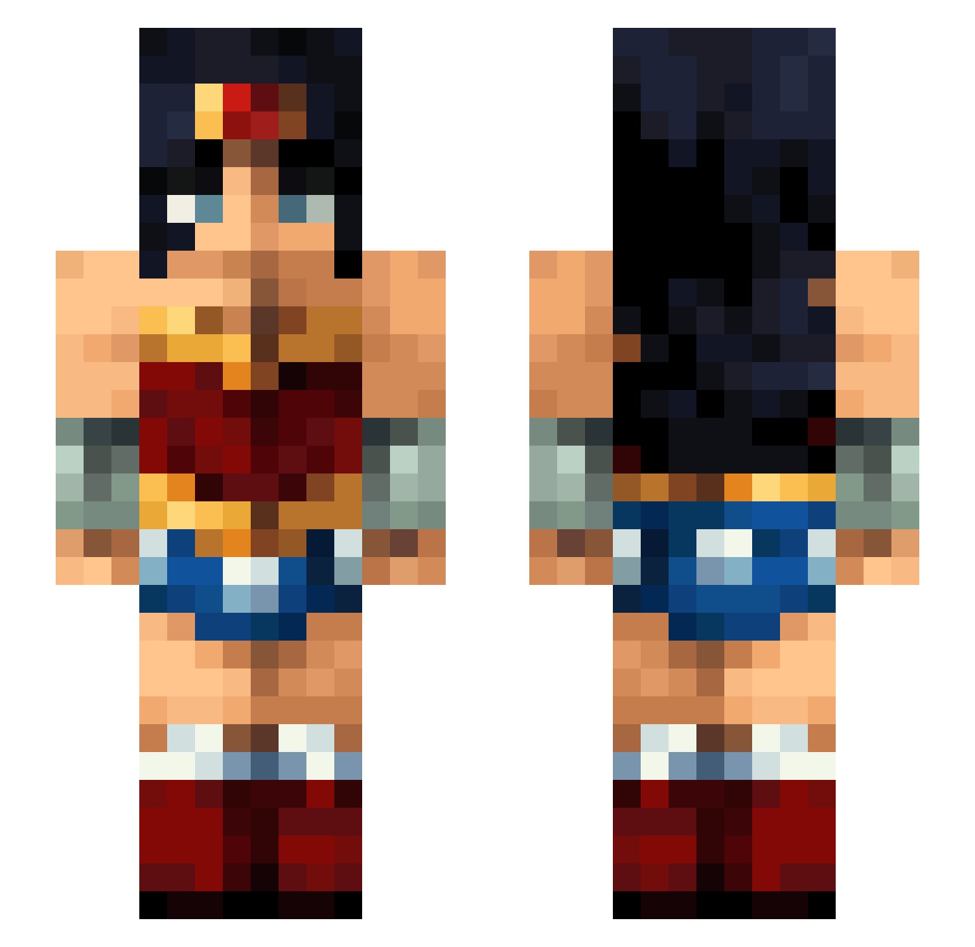 _G_a_b_y Minecraft skin, front and back view