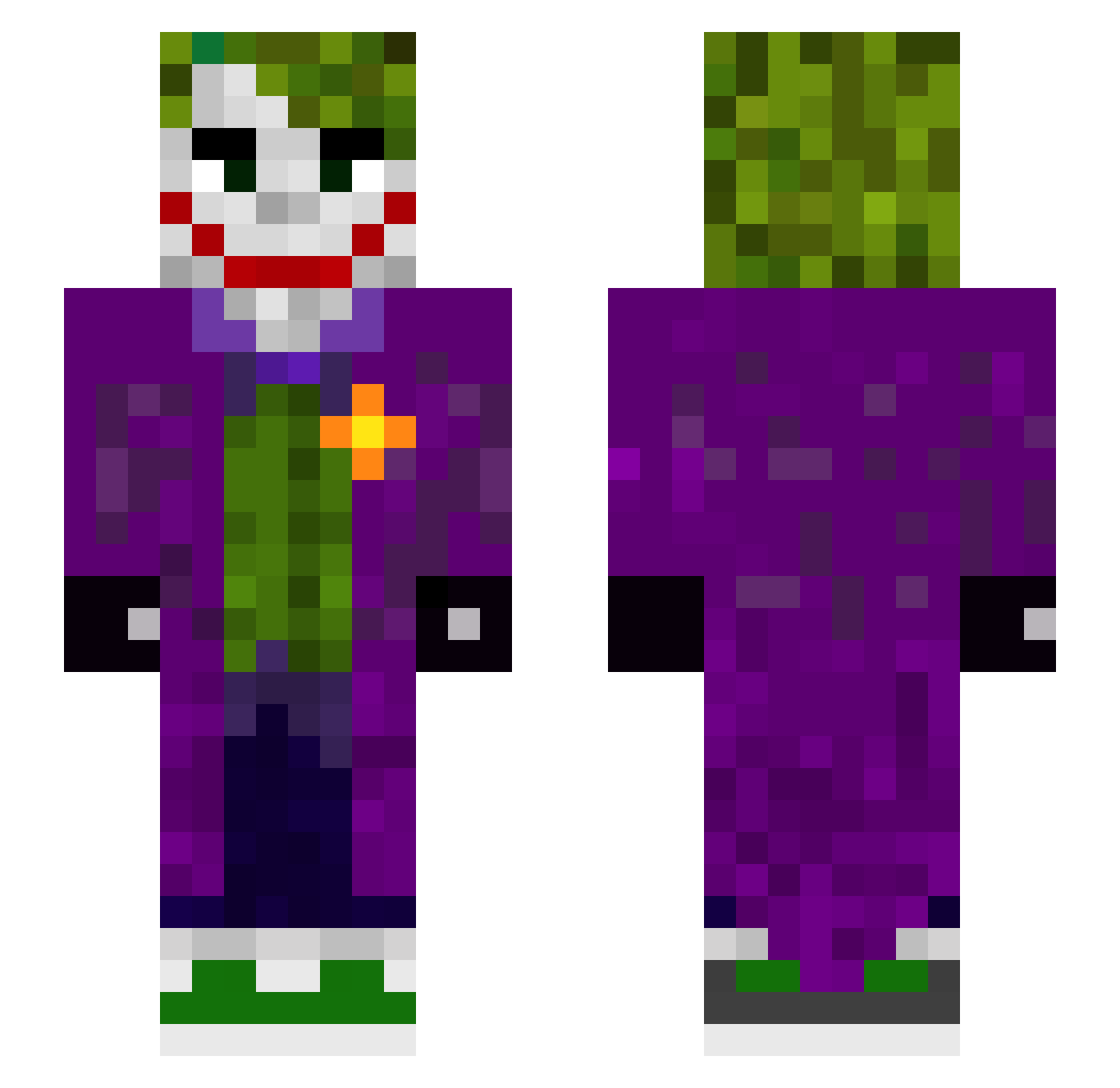 AyaX1703 Minecraft skin, front and back view